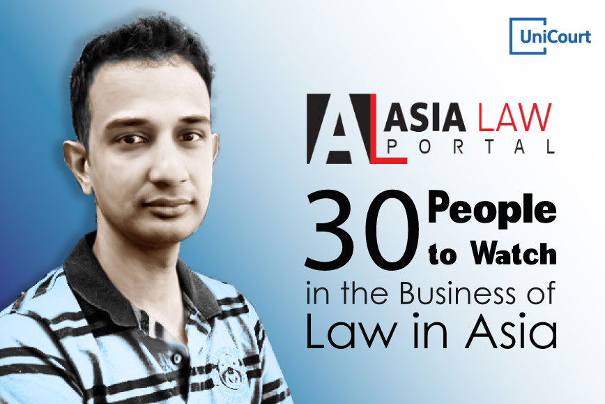 UniCourt CTO Prashanth Shenoy Recognized by Asia Law Portal in 30 People to Watch in the Business of Law in Asia