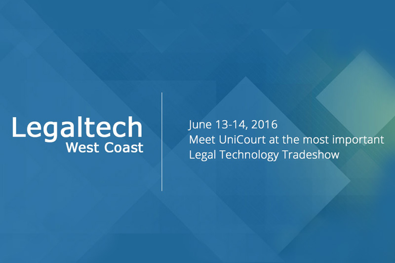 UniCourt at LegalTech, San Francisco (June 13th – 14th)